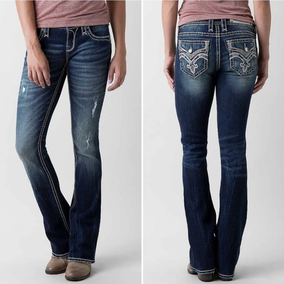 Rock Revival Denim - Rock Revival | Klandi Boot Stretch Distressed Jean